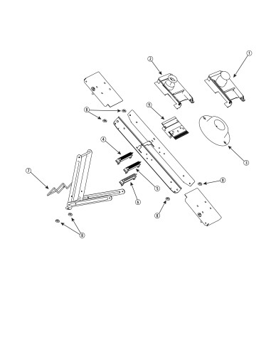 Pièces détachées pour Mandoline super professionnelle (frites et julienne 1-2-4-7-10 mm) 