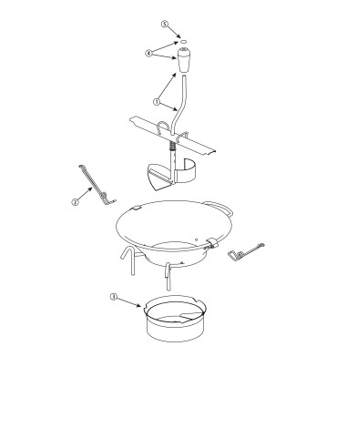 Pièces détachées pour Moulin étamé professionnel n°5 avec grille 1 mm (sur commande) 