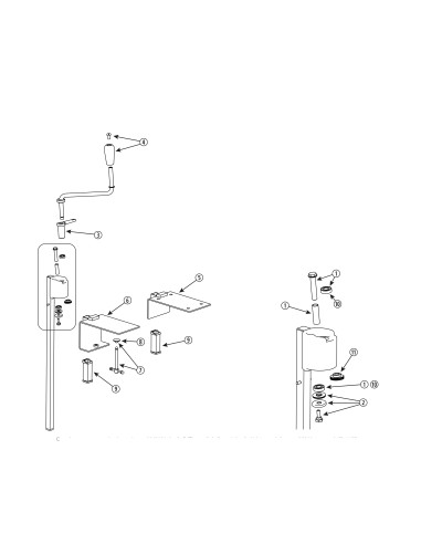 Pièces détachées pour Ouvre-boîtes sécurité sans bord tranchant, socle serre-joint 