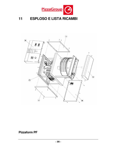 Pièces détachées PIZZA GROUP PF36 Annee 03-2009 - PIZZA GROUP PF36 - Annee 03-2009 - Pizza Group