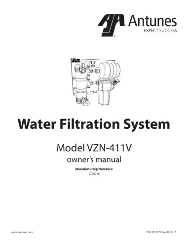 Pièces détachées ANTUNES VZN-411V - ANTUNES VZN-411V - Antunes