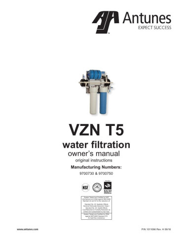 Pièces détachées ANTUNES VZN-421H-T5 - ANTUNES VZN-421H-T5 - Antunes