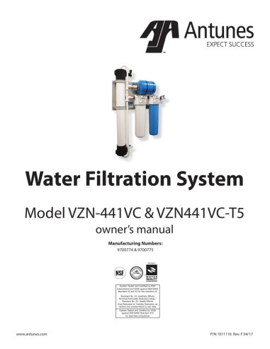 Pièces détachées ANTUNES VZN-441VC - ANTUNES VZN-441VC - Antunes