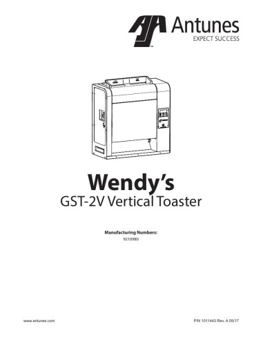 Pièces détachées ANTUNES GST-2V - ANTUNES GST-2V - Antunes