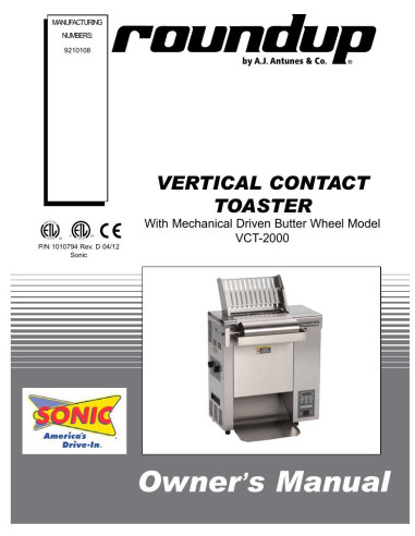 Pièces détachées ANTUNES VCT-2000SONIC - ANTUNES VCT-2000SONIC - Antunes