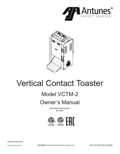 Pièces détachées ANTUNES VCTM-2-Sonic - ANTUNES VCTM-2-Sonic - Antunes