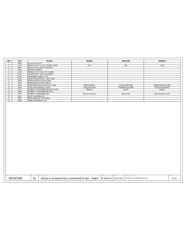 Pièces détachées DESCO MSE91M01 Annee 2012 - DESCO MSE91M01 - Annee 2012 - Desco