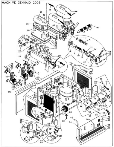 Pièces détachées ELMECO MACH VE Annee 01-2003 - ELMECO MACH VE - Annee 01-2003 - Elmeco