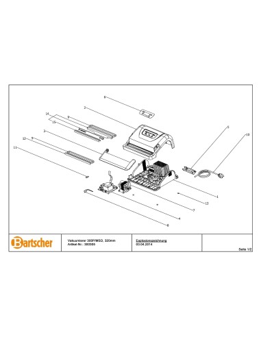 Pièces détachées pour Appareil MsV 300P/MSD, 320mm marque Bartsher 