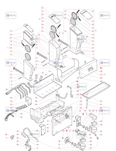 Pièces détachées Opera Touch - 230V 50/60Hz - Moteur doseur de poudres - 12 - C5365X01 - Necta 