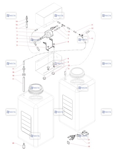 Pièces détachées Opera Touch - 230V 50/60Hz - Kits distributeur automatique - 17 - C5365X01 - Necta 