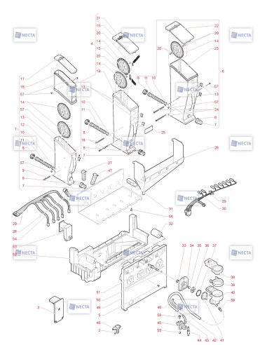 Pièces détachées Opera Touch - 120V 60Hz - Moteur doseur de poudres - 10 - C5515X02 - Necta 