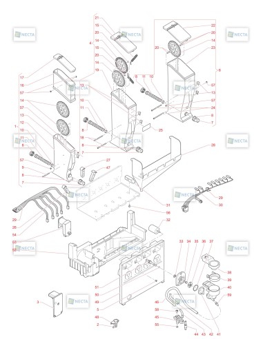 Pièces détachées Opera Touch - 120V 60Hz - Moteur doseur de poudres - 9 - C6095X00 - Necta 