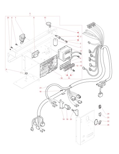 Pièces détachées Opera 110V 60Hz - Panneau Èlectique - 4 - C4795X00 - Necta 