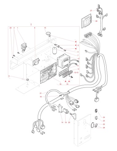 Pièces détachées Opera Plus - 230V 50 Hz - Panneau Èlectique - 4 - C4775X00 - Necta 