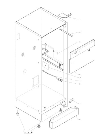 Pièces détachées Canto Touch Dual Cup - 230V 50Hz - Châssis - 3 - C4125X00 - Necta 