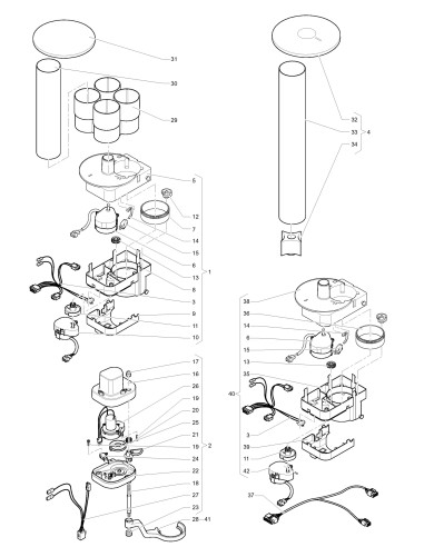 Pièces détachées Canto Touch Dual Cup - 230V 50Hz - Distributeur de 2ème gobelet - 7 - C4125X00 - Necta 