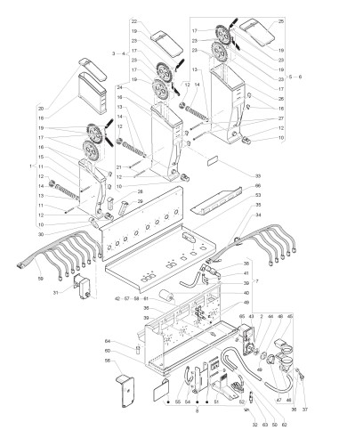 Pièces détachées Canto Touch Dual Cup - 230V 50Hz - Moteur doseur de poudres - 10 - C4125X00 - Necta 