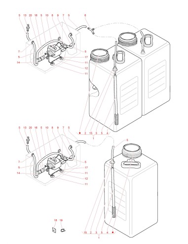 Pièces détachées Canto Fresh Brew - Espresso Fresh Brew - 230V 50Hz - Kits distributeur automatique - 15 - C3405X01 - Necta 