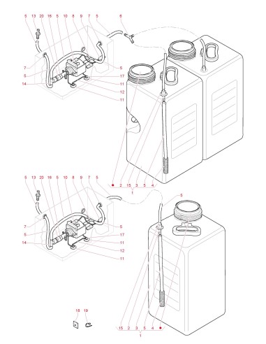 Pièces détachées Canto Classic Espresso   -   230V 50Hz - Kits distributeur automatique - 14 - C3425X02 - Necta 