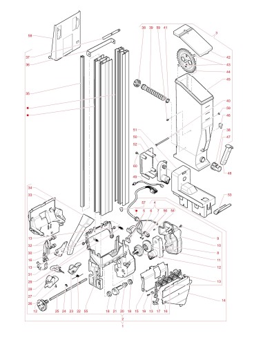 Pièces détachées Canto Espresso - 110-120V 60Hz - Distributeur de sucre et palettes - 7 - C4735X00 - Necta 