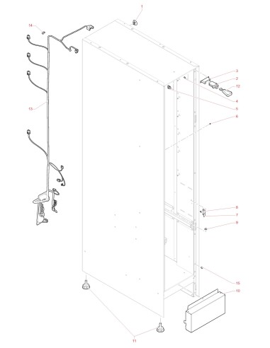 Pièces détachées Lid Dispenser - 230V 50Hz - Châssis - 2 - C5315X00 - Necta 