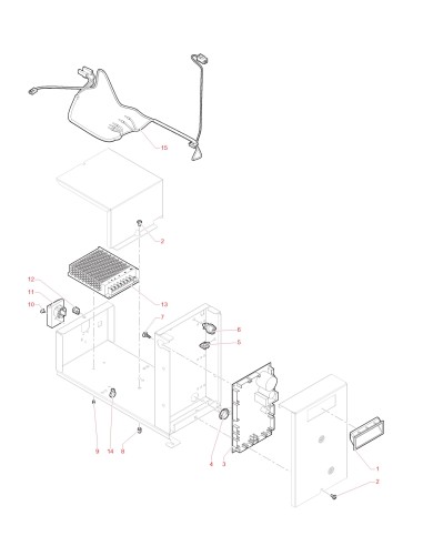 Pièces détachées Lid Dispenser - 230V 50Hz - Installation électique - 3 - C5315X00 - Necta 