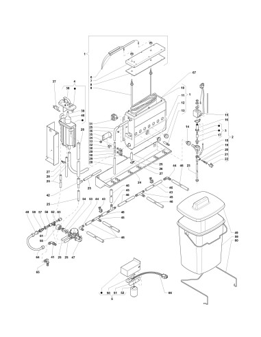 Pièces détachées Astro P - Fresh Brew - 220 Volt - 50 Hz - Circuit hydraulique - 5 - C215X00 - Necta 