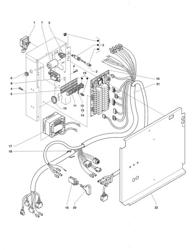 Pièces détachées Kikko Te' Espresso - Te' Espresso - 220 Volt - 50 Hz - Panneau électrique - 4 - C226X00 - Necta 