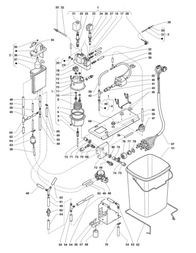 Pièces détachées Kikko Te' Espresso - Te' Espresso - 220 Volt - 50 Hz - Circuit hydraulique - 5 - C226X00 - Necta 