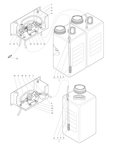 Pièces détachées Kikko Max Caffe'/Te' Espresso - Instant -  220/240V - 50/60Hz - Kits d’autoalimentation - 15 - C250X03 - Necta 