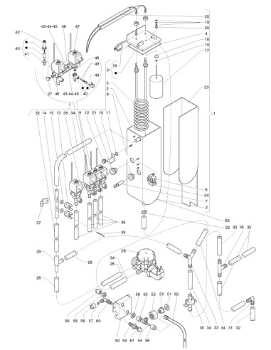 Pièces détachées Kikko Max Espresso - Instant - 120V 60Hz - Circuit hydraulique Instant - 11 - C3095X02 - Necta 