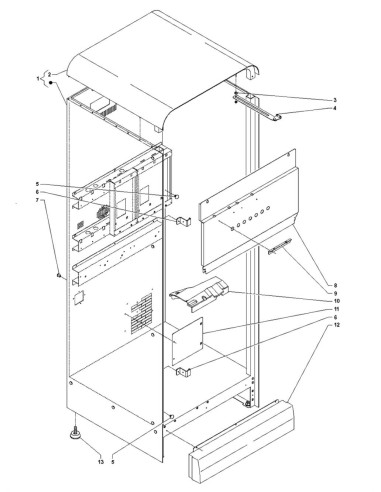 Pièces détachées Oblo' - Espresso - Instant - 220 Volt - 50 Hz - Meuble - 3 - C208X00 - Necta 