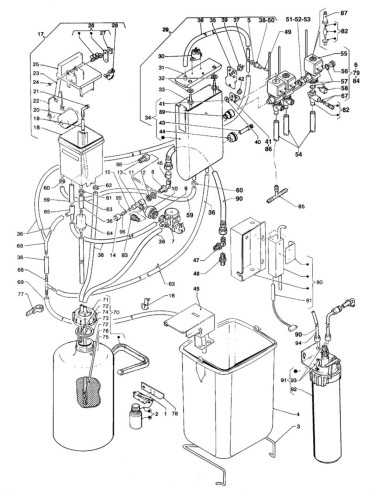 Pièces détachées Spazio - Espresso - Instant - 220 Volt - 50/60 Hz - Circuit hydraulique et chaudière solubles - 7 - C088X05 - N