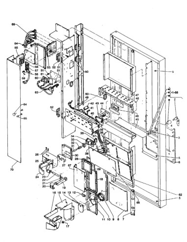 Pièces détachées Spazio Nestle' - Instant - 220 Volt - 50 Hz - Porte - Côté intérieur - 2 - C145X00 - Necta 