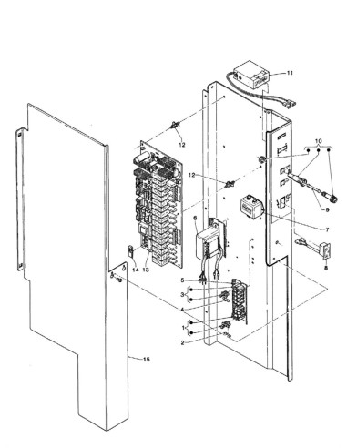 Pièces détachées Venezia - Espresso - 120 Volt - 60 Hz - Panneau électrique - 4 - C133X0 - Necta 