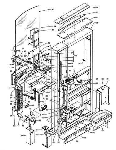 Pièces détachées Cb - Versione 450 - 220 Volt - 50 Hz - Porte - 1 - C177X00 - Wittenborg 