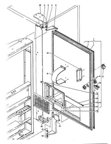 Pièces détachées Cb - Versione 450 - 220 Volt - 50 Hz - Contre-porte - 2 - C177X00 - Wittenborg 