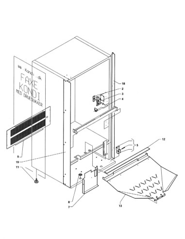 Pièces détachées Cb - Versione 450 - 220 Volt - 50 Hz - Châssis - 3 - C177X00 - Wittenborg 