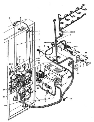 Pièces détachées Cb - Versione 450 - 220 Volt - 50 Hz - Circuit électrique - 4 - C177X00 - Wittenborg 