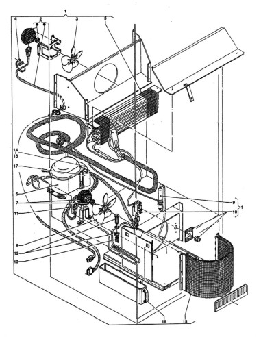 Pièces détachées Cb - Versione 450 - 220 Volt - 50 Hz - Ensemble réfrigérant - 7 - C177X00 - Wittenborg 