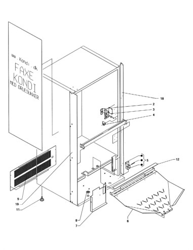 Pièces détachées Cb - Versione 550 - 220 Volt - 50 Hz - Châssis - 3 - C174X00 - Wittenborg 