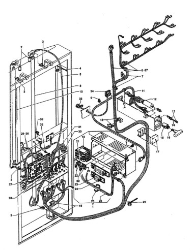 Pièces détachées Cb - Versione 550 - 220 Volt - 50 Hz - Circuit électrique - 4 - C174X00 - Wittenborg 