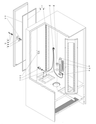 Pièces détachées Fm - Versione 7000 - 220 Volt - 50 Hz - Meuble avec porte arriere - 5 - C195X01 - Wittenborg 