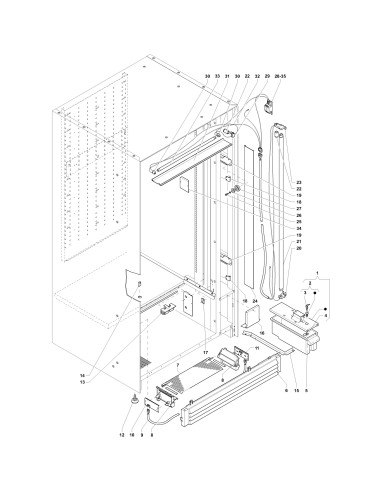 Pièces détachées Sm - Versione 700 - 220 Volt - 50 Hz - Châssis - 4 - C222X00 - Wittenborg 