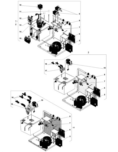 Pièces détachées  - Ensemble réfrigérant FB7600 - ES7600 - IN7600 - 2 - K013X00 - Wittenborg 