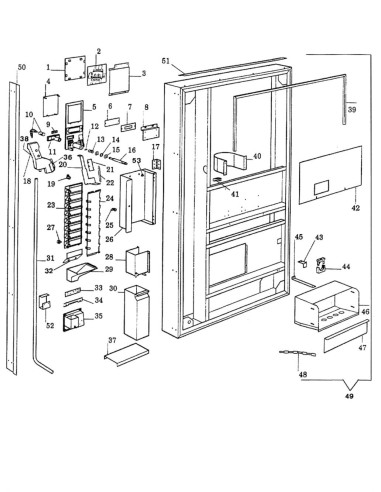 Pièces détachées Ev 370 - 220 Volt - 60 Hz - Porte - 2 - C108X0 - Necta 