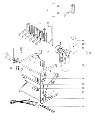 Pièces détachées Fr 855 - 220 Volt - 50 Hz - Receiver - 6 - C093X0 - Necta 