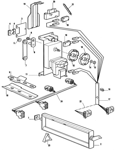 Pièces détachées Em 230 Perrier - 220 Volt - 50 Hz - Groupe distribution - 7 - C065F0 - Necta 