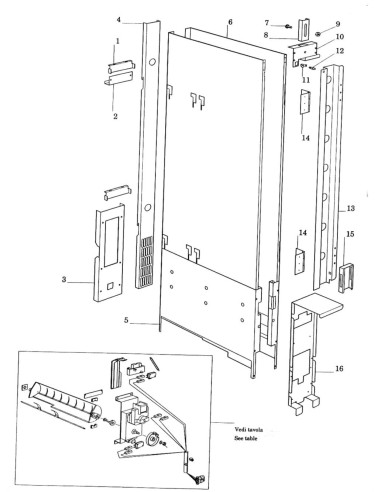 Pièces détachées Em 230 - Porta Semitonda - 220 Volt - 50 Hz - Module single - 6 - C080X0 - Necta 